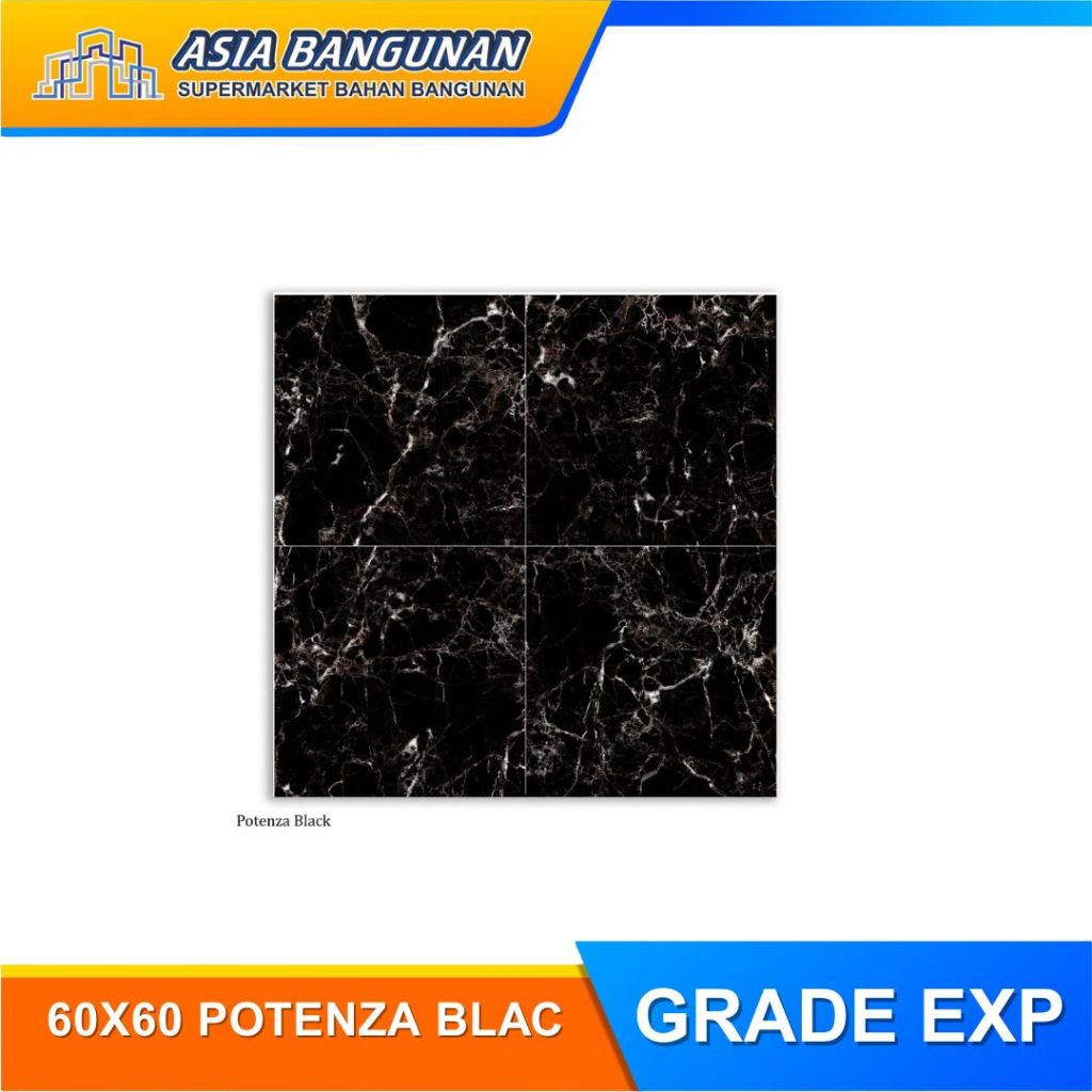Valda Granit 60x60 Potenza Black Exp