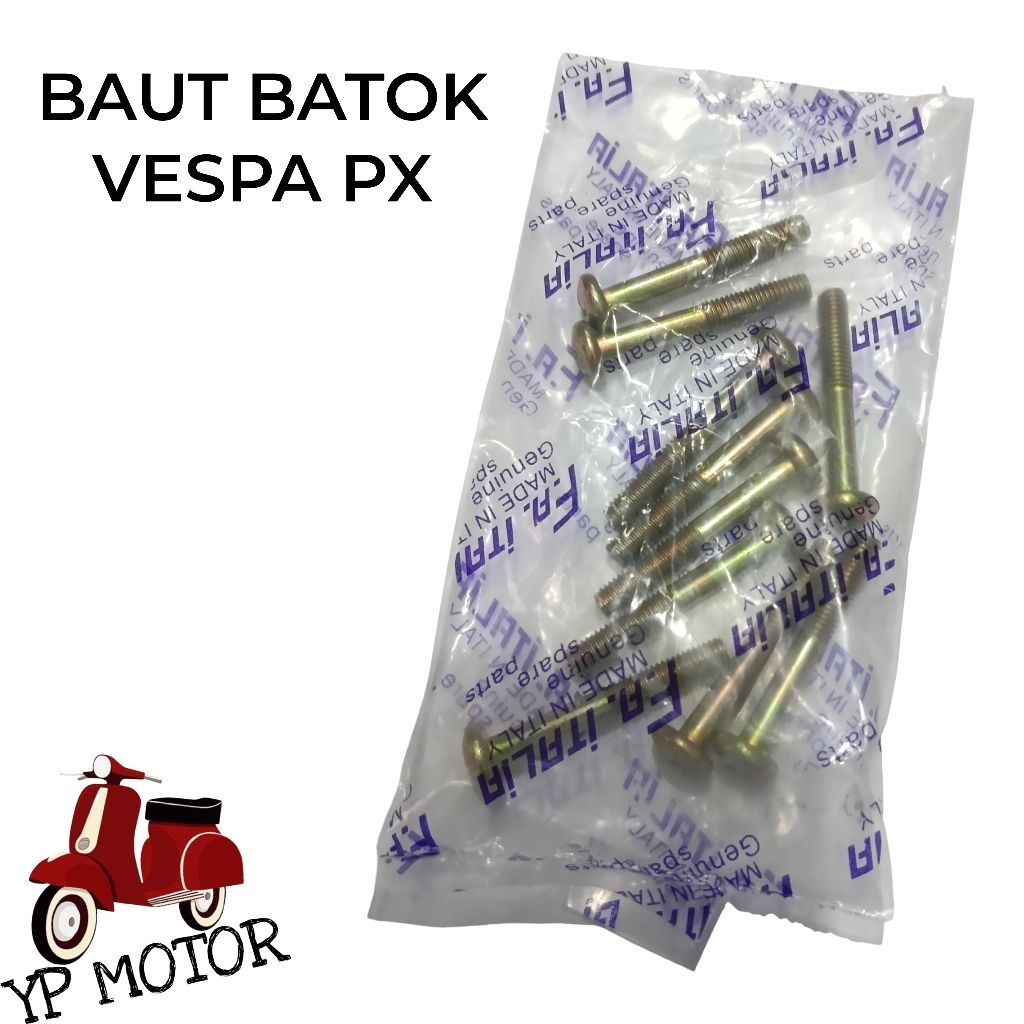 Baut Batok Setang Stang Vespa PX P150X Sparepart Aksesoris Variasi Vespa