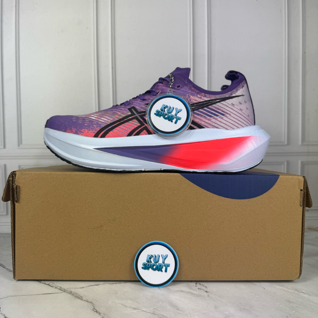 Sepatu Running Megablast Edo purple black