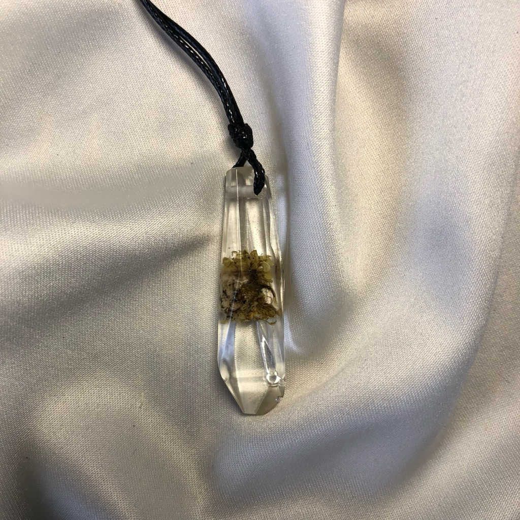 kalung edelweiss resin bunga asli by anjay.edelweiss