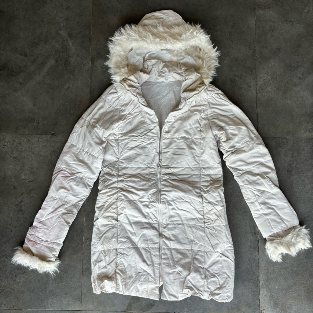 GRL Creamy Puffer Jacket Woman