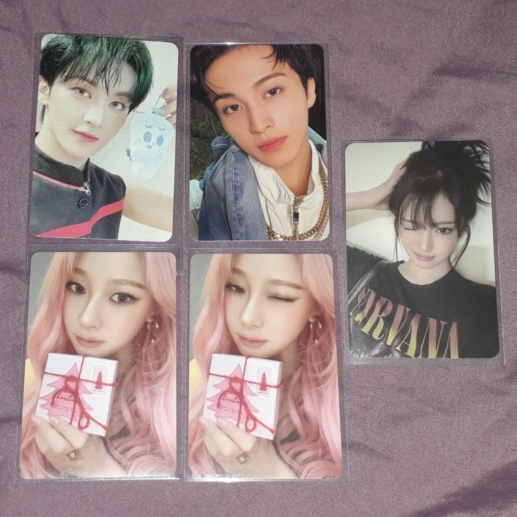 wts Buhungi Mark Firstfruit Giselle Wink Pink Christmas Ningning Luckydraw LD SMStore PC Photocard O