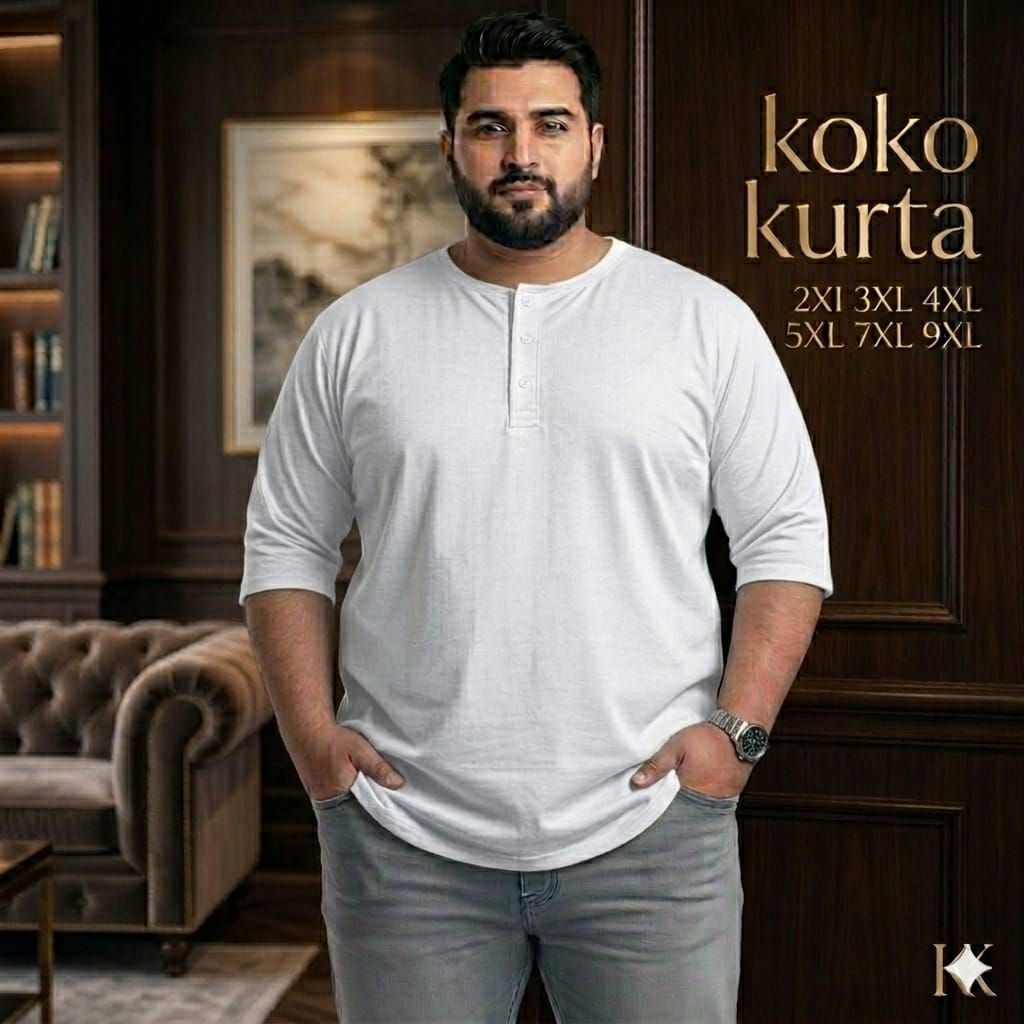 Baju kurta Putih Polos Jumbo Xxl Xxxl Kaos kurta Pria Termurah 4xl 5xl 7xl 9xl