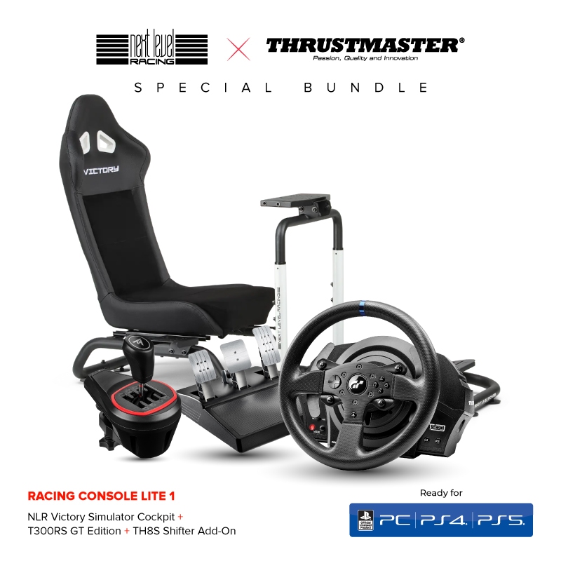 Next Level Racing x Thrustmaster Bundle Racing Simulator For PC/PS4/PS5 - Racing Simulator Cockpit