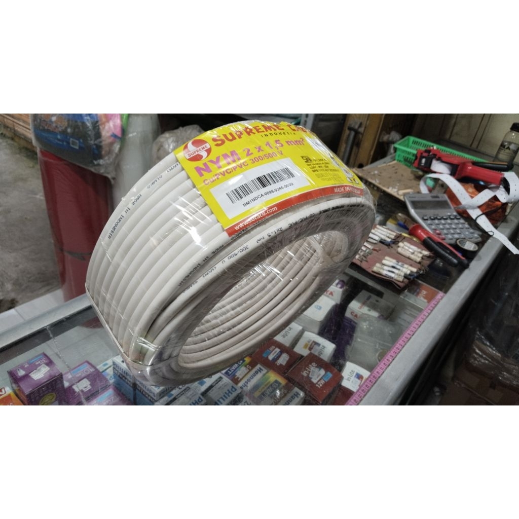 SUPREME NYM 2 X 1.5mm kabel kawat bukan serabut TOP TIER