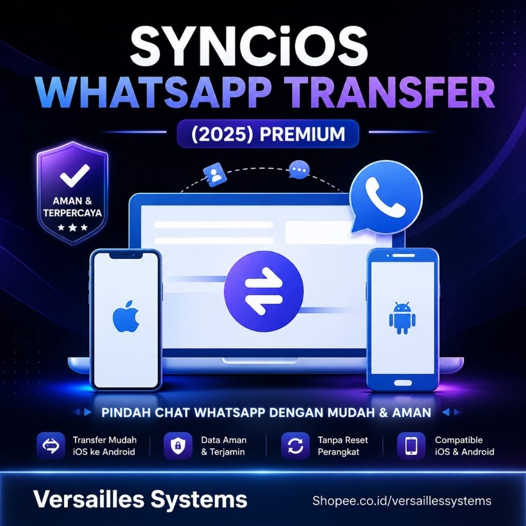 Syncios WhatsApp Transfer 2025 – Solusi Lengkap Backup & Transfer WhatsApp Tanpa Ribet