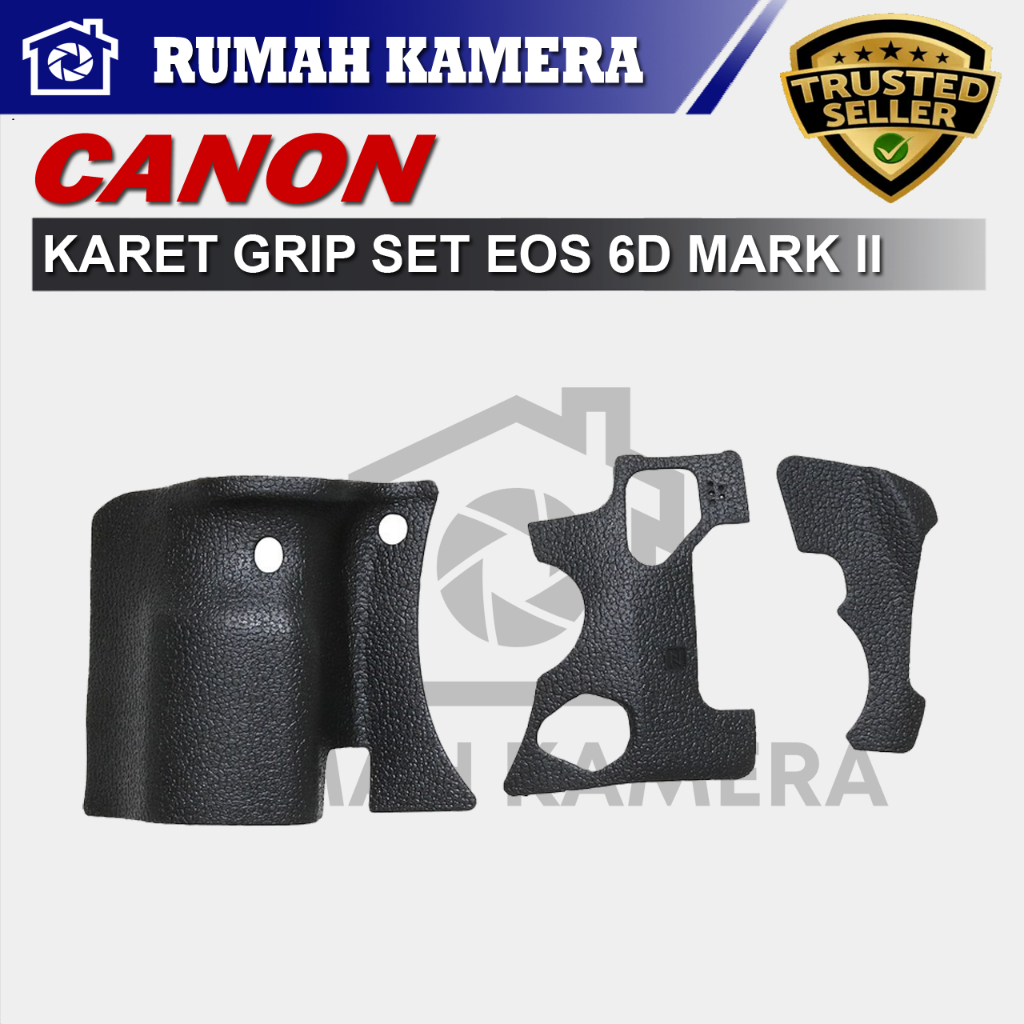 Karet Grip Set Canon 6D Mark II Grip Kanan Kiri & Jempol