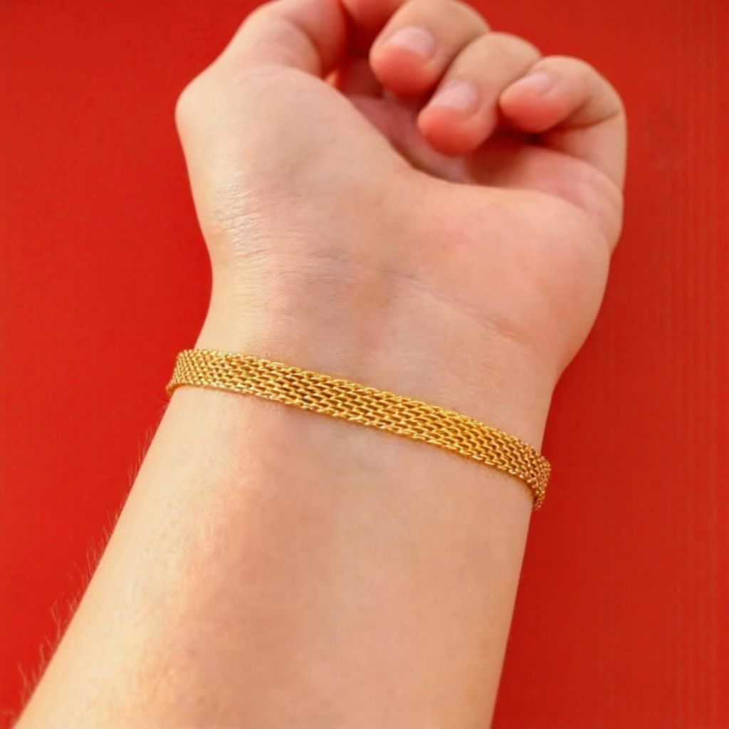 promo gelang tangan tikar tipis gelang wanita dewasa 1pcs