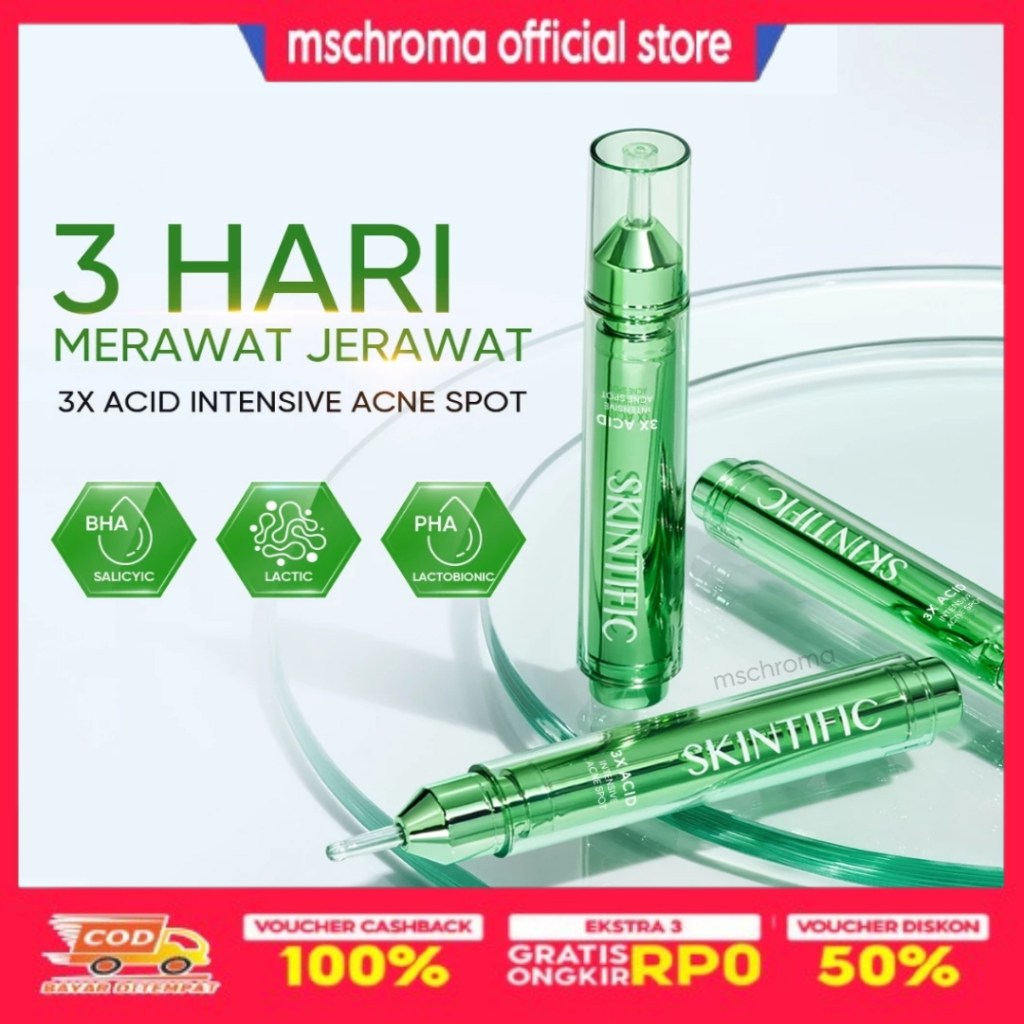 SKINTIFlC - 3X Acid Intensive Acne Spot Gel 11g | Acne Treatment Spot Gel Dark Spot