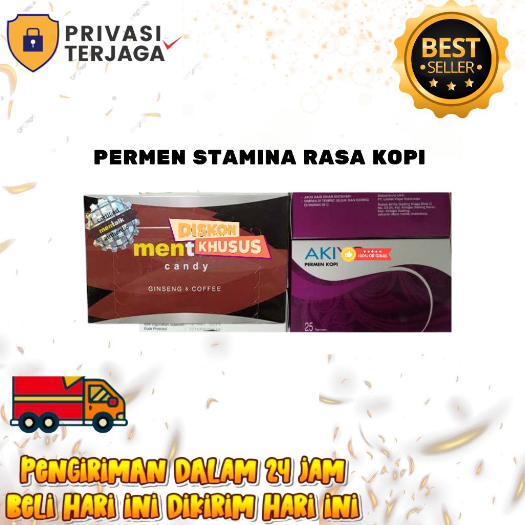 Permen Stamina Candy Rasa Kopi Nikmat Ampuh