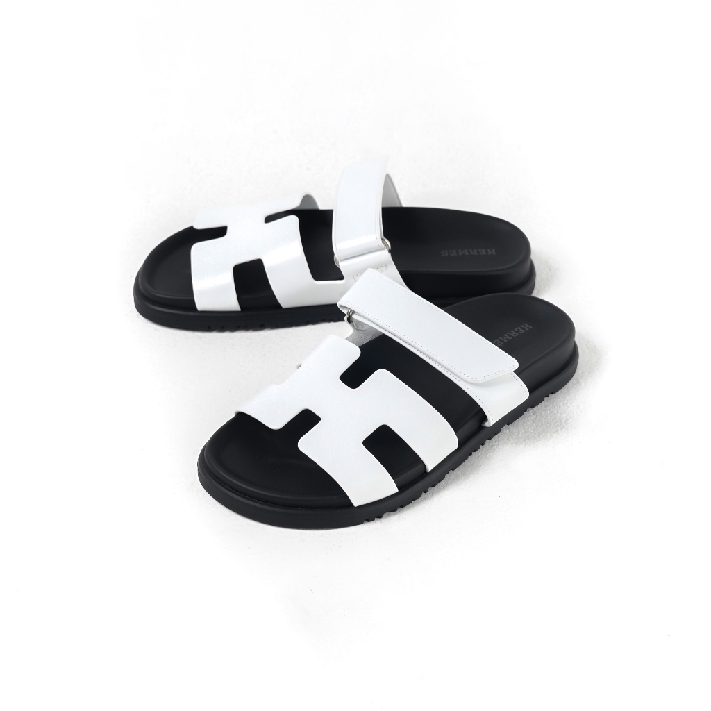 Sandal CHYPRE BLACK WHITE SANDAL100% ORIGINAL