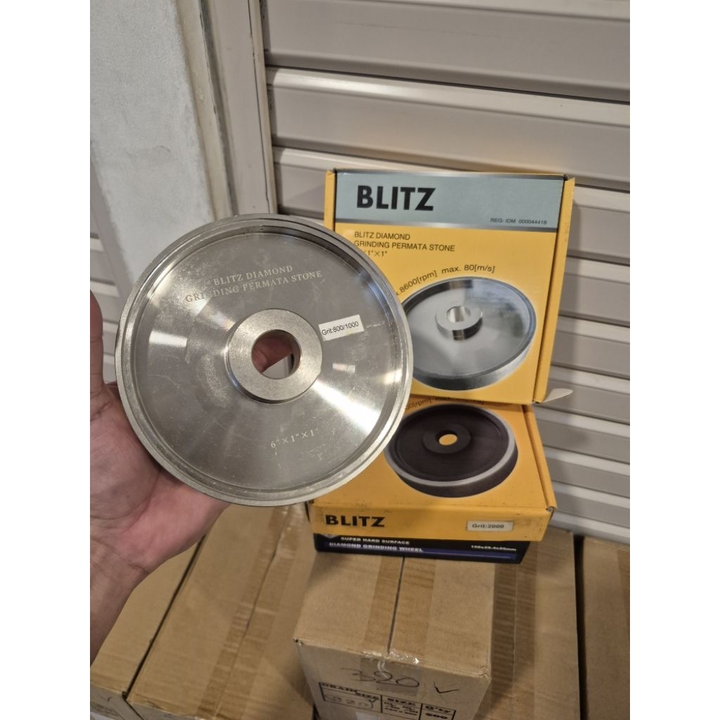 DIAMOND WHEEL GRINDING BODY BESI / grinding wheel poles batu akik 6" / diamond punggung blitz poles 