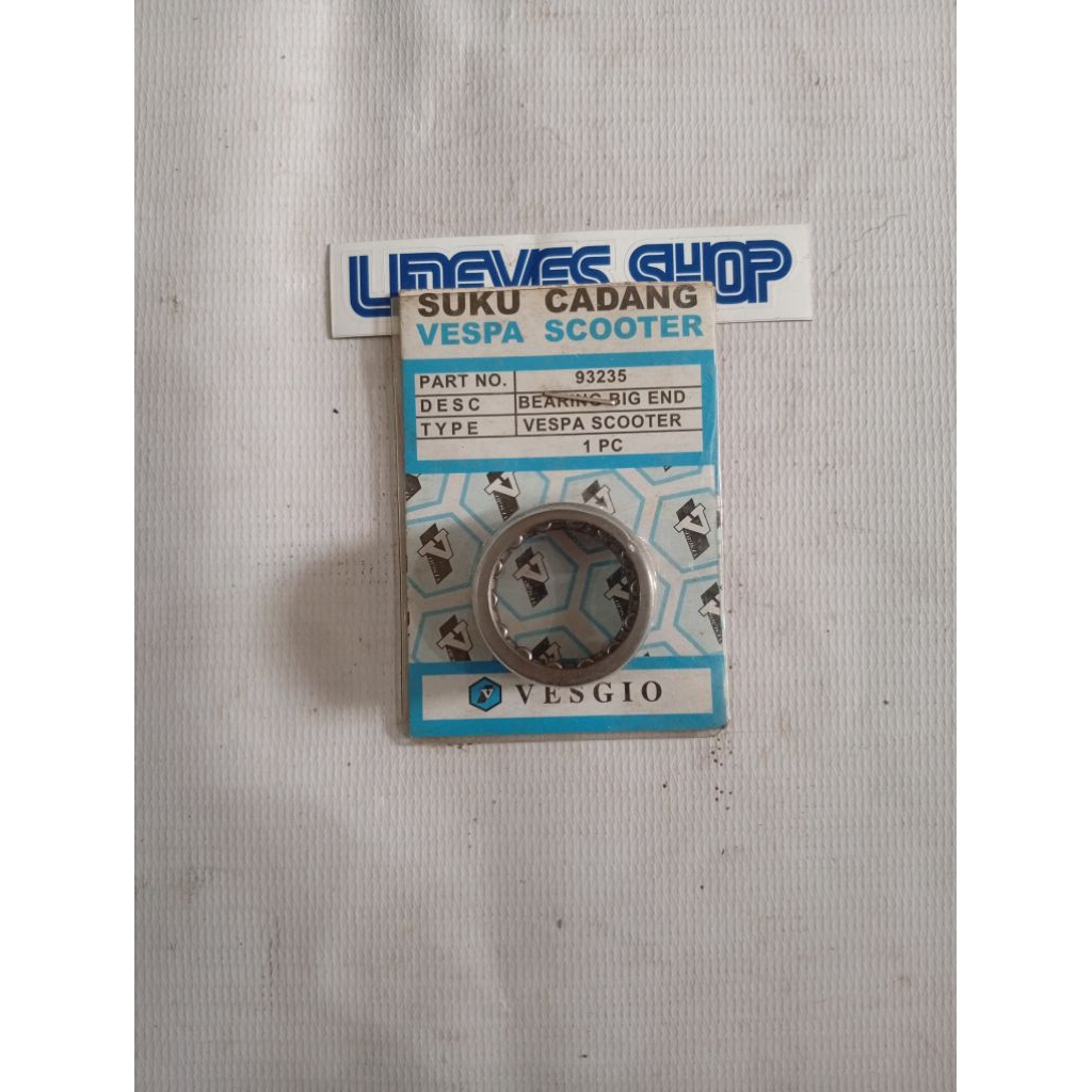 Laher Bearing Bambu Big End Pen Besar Stang Seher Bawah Vesgio Vespa PX Excel Exclusive Super