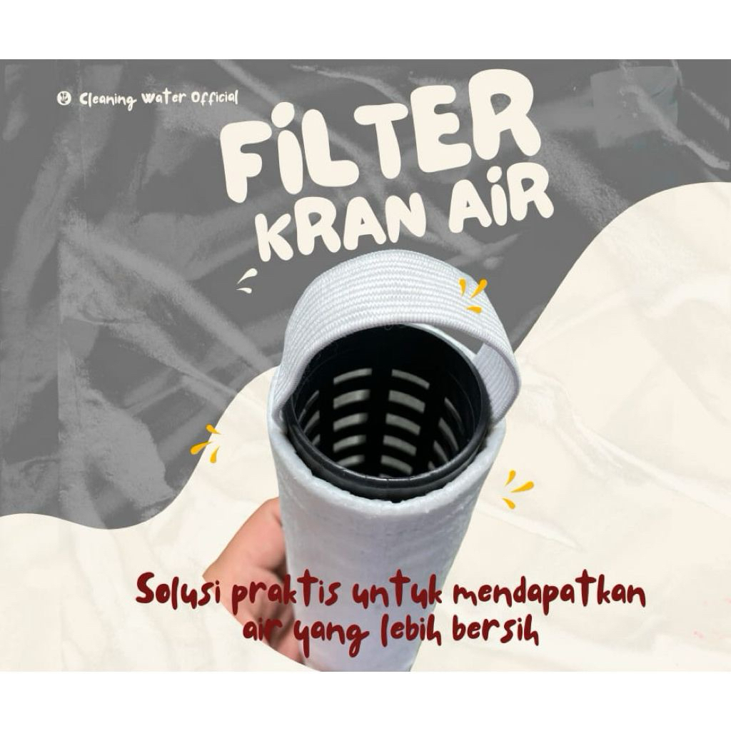 Filter Kran Air (FREE TABUNG+KAPAS) Dengan Kapas/Dakron / Filter Pembersih Air Kotor / Filter Air / 