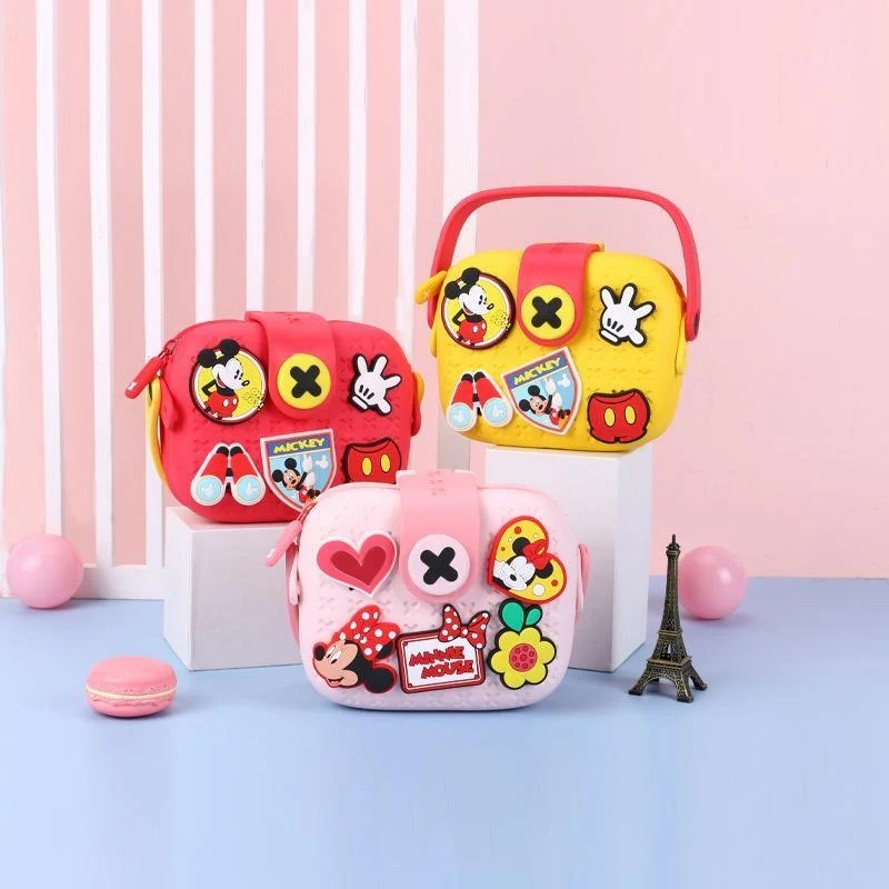 Tas Lucu Slempang Karet rubber Anak Disney Satchel jelly gaya korea fashion import mickey frozen bag