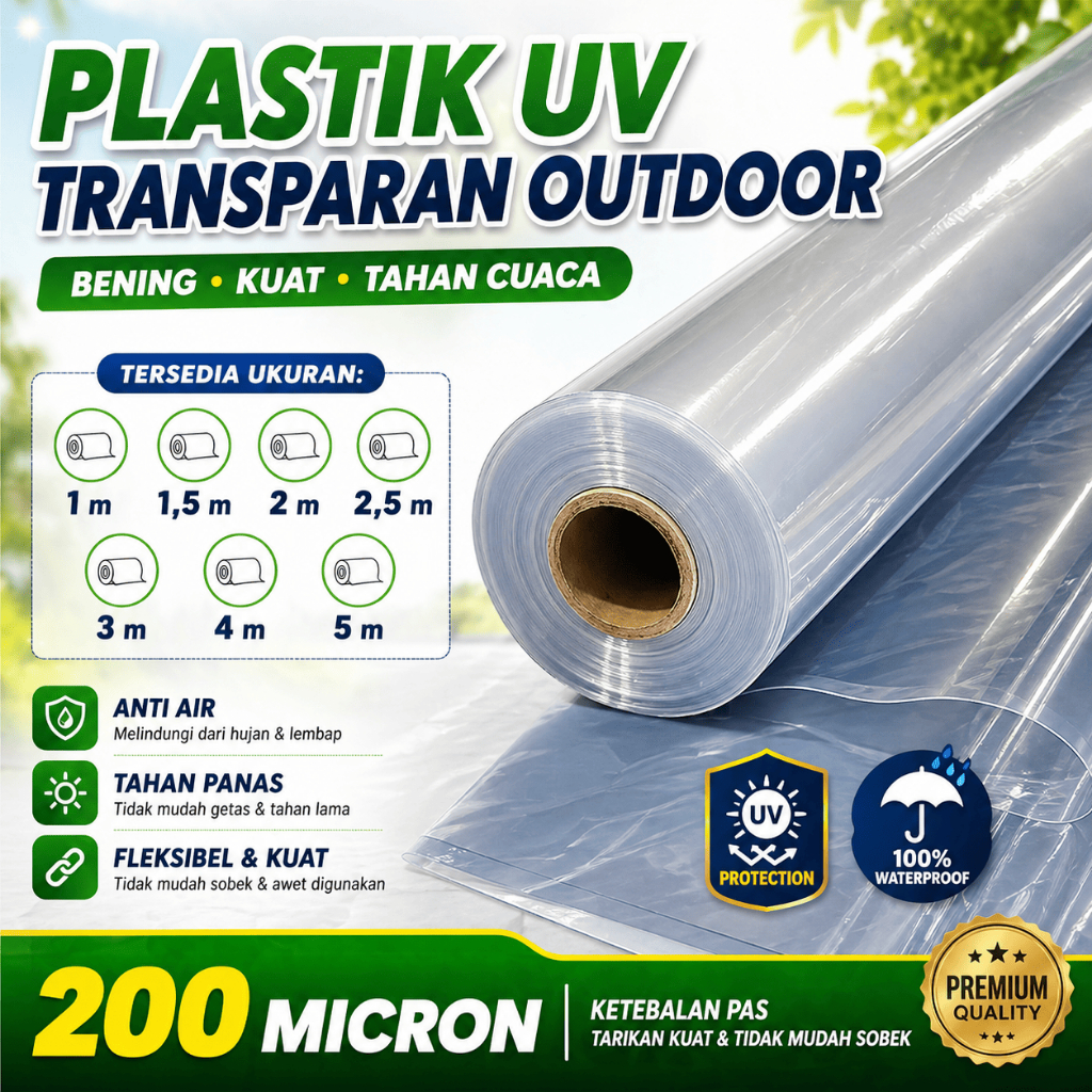 PLASTIK UV 200 MICRON METERAN