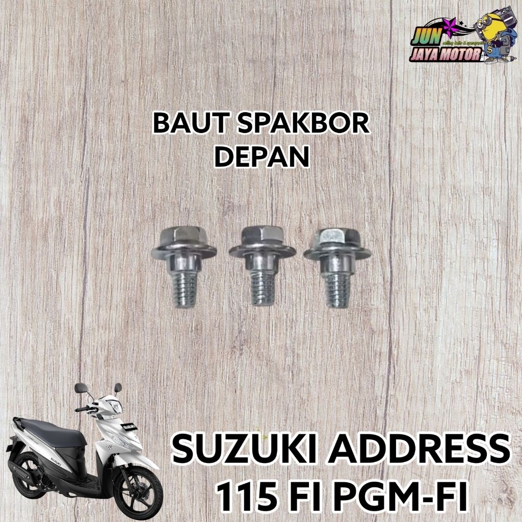 BAUT SPAKBOR DEPAN SUZUKI ADDRESS 115 FI PGM-FI