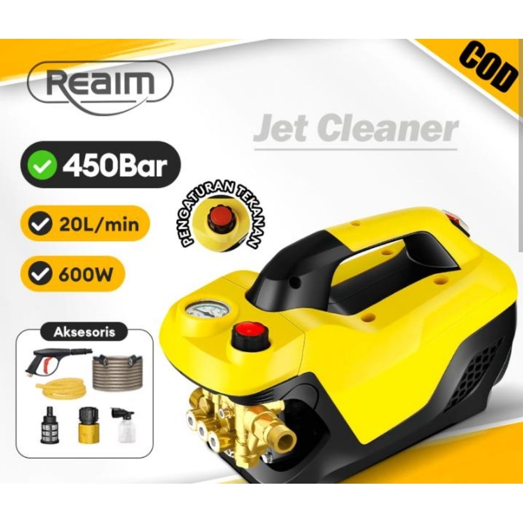 Reaim JetCleaner 450 Bar 600 W Mesin Portable