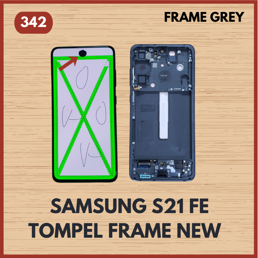 LCD FRAME AMOLED SAMSUNG S21 FE ORIGINAL COPOTAN