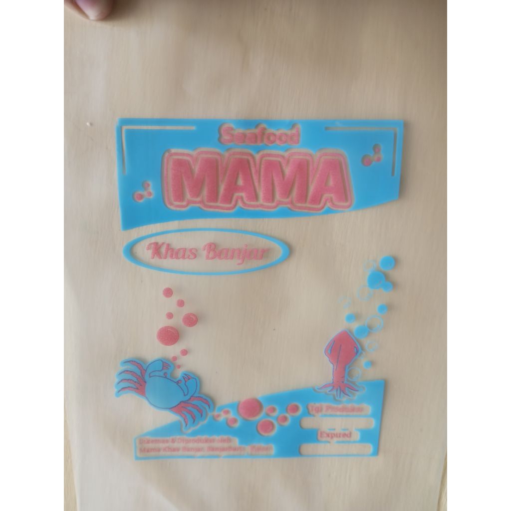 Sablon plastik PE uk 10x15 tebal 05 - plastik Frozen - plastik kemasan - plastik lentur