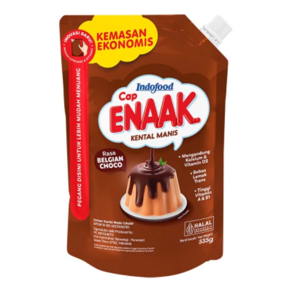KENTAL MANIS CAP ENAAK COKELAT POUCH 545GR