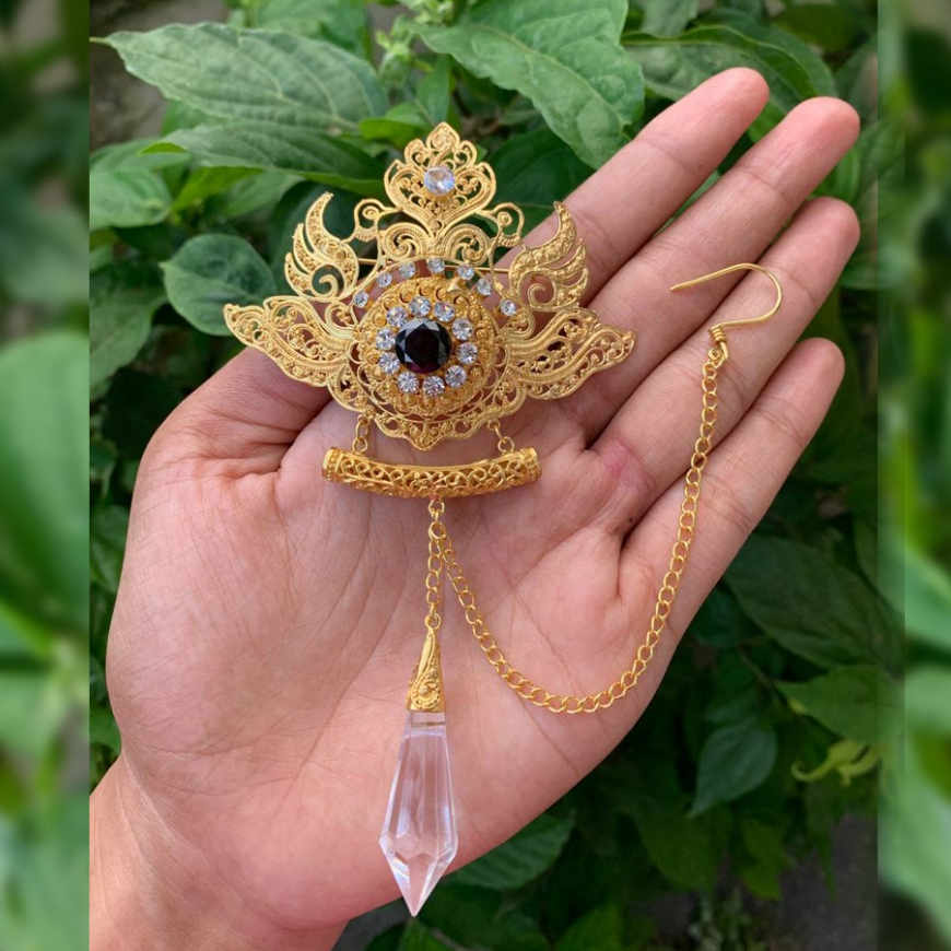 Premium bros alpaka bali set safari cowo motif angsa crystal