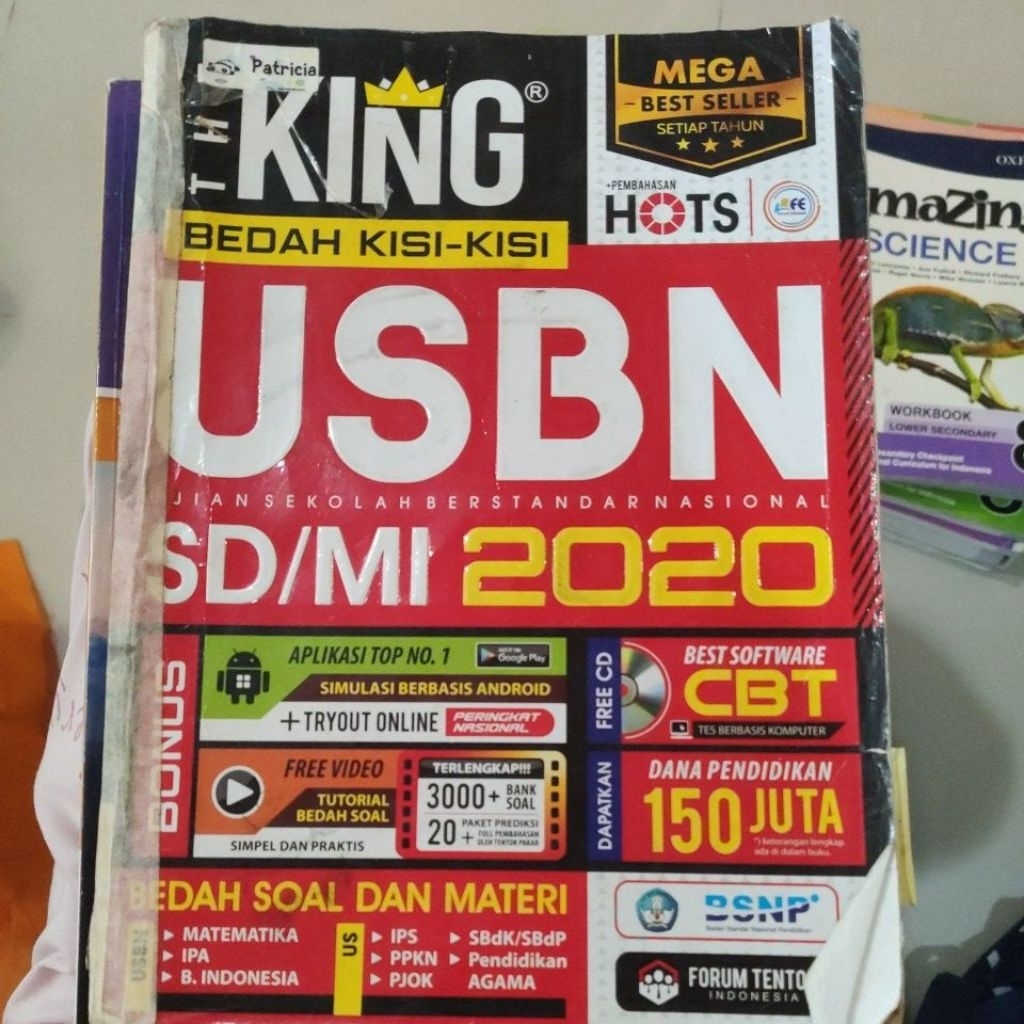 The King Bedah Kisi-Kisi USBN SD/MI 2020 lengkap dengan CD tutorial, Kondisi bekas pakai
