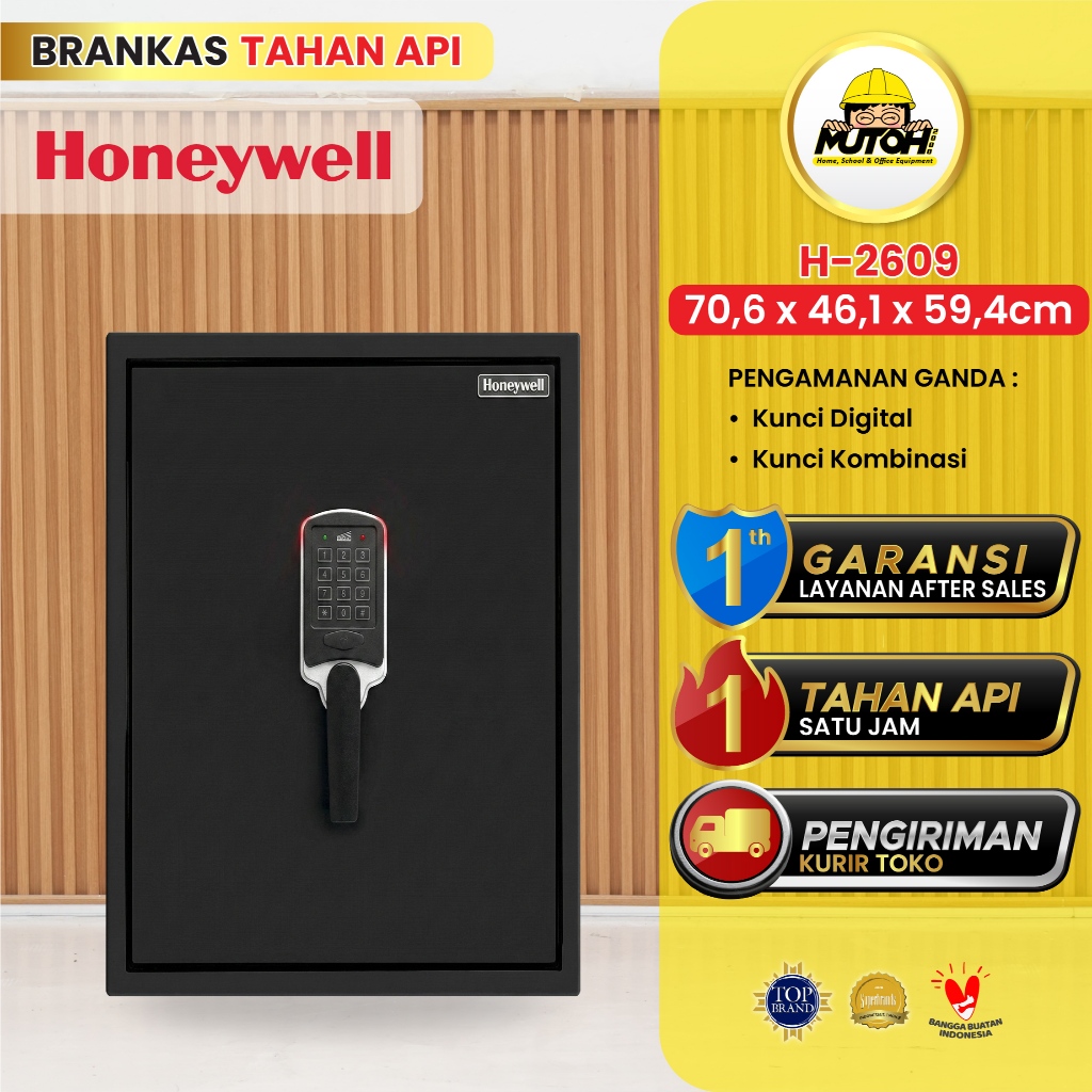 Brankas Digital Brangkas Tahan Air Tahan Api HONEYWELL 2609 BERGARANSI 7 Tahun