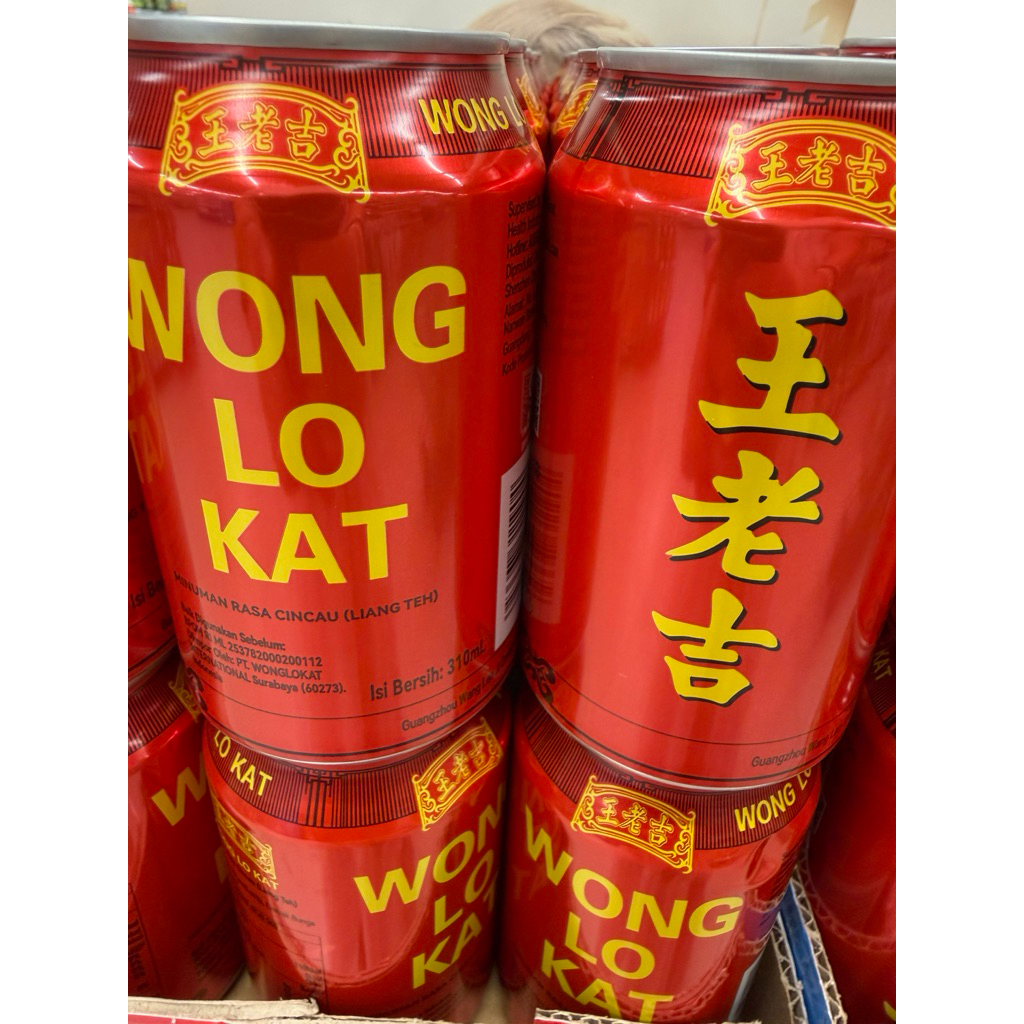 MINUMAN WANG LO KAT LIANG TEH 310ML. MINUMAN RASA CINCAU (LIANG TEH)