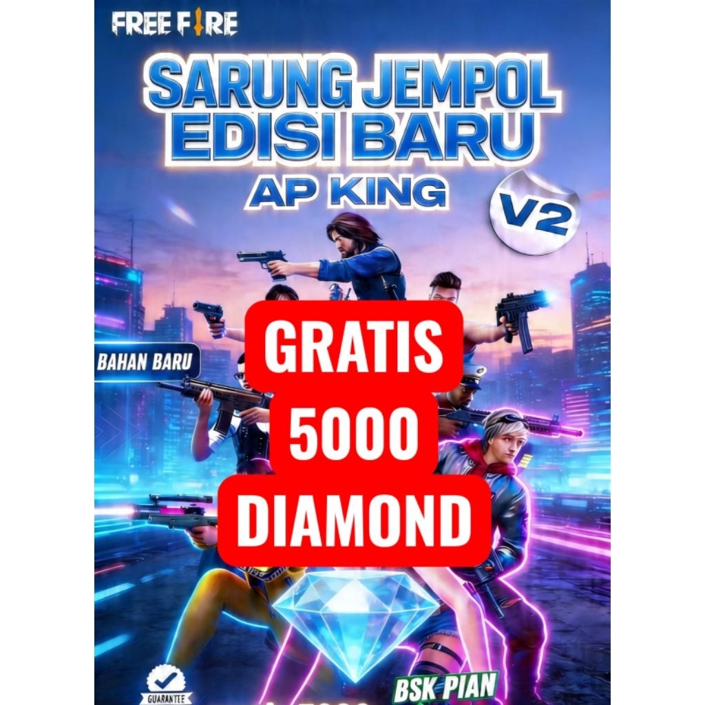 PROMO SARUNG JEMPOL AP KING GRATIS 5000 DM MOBILE LEGEND & FREE FIRE FF