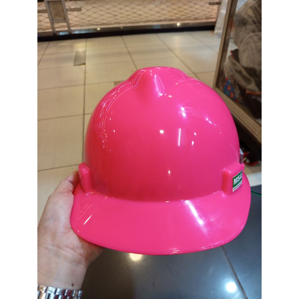 Helm Safety MSA Full Set / Helm Kerja Proyek Warna Pink - SNI