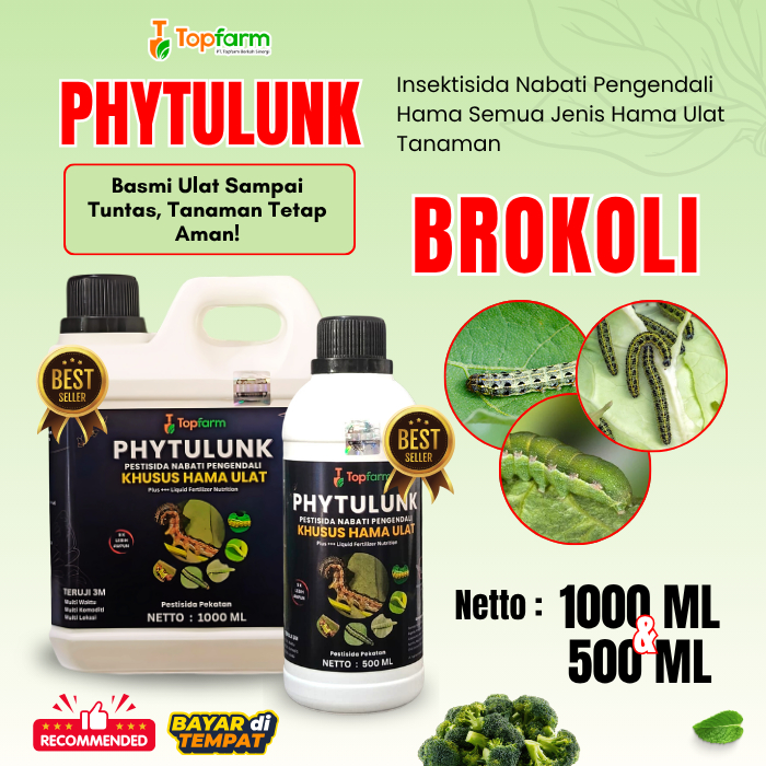 Pestisida Hama Ulat Brokoli / Obat Ulat Brokoli / Obat Ulat Topfarm / Obat Pembasmi Hama Brokoli