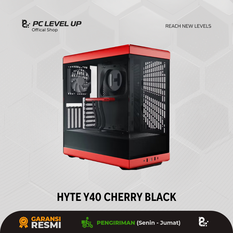 HYTE Y40 CHERRY BLACK