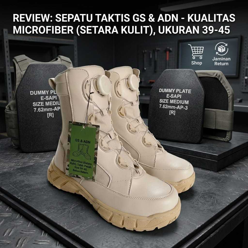 Sepatu Pdl Kemhan Tali Putar