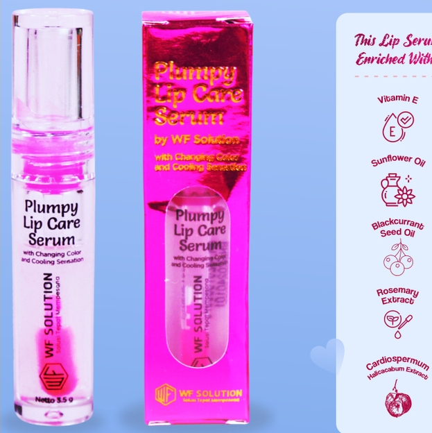 Plumpy Lip Serum by WF Solution - Melembabkan, Mencerahkan, Melembutkan