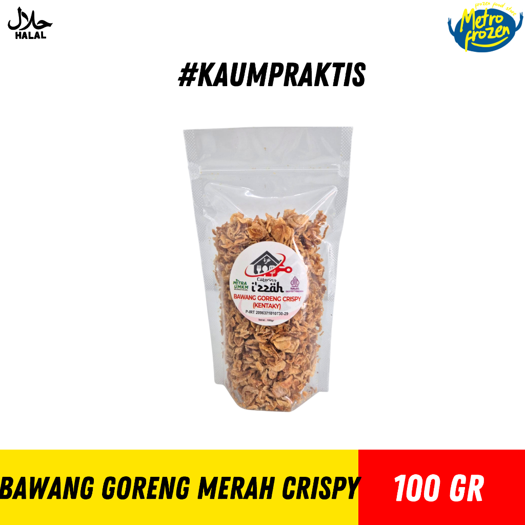 Bawang Merah Goreng Crispy 100gr //bawang goreng kentaki //bawang merah