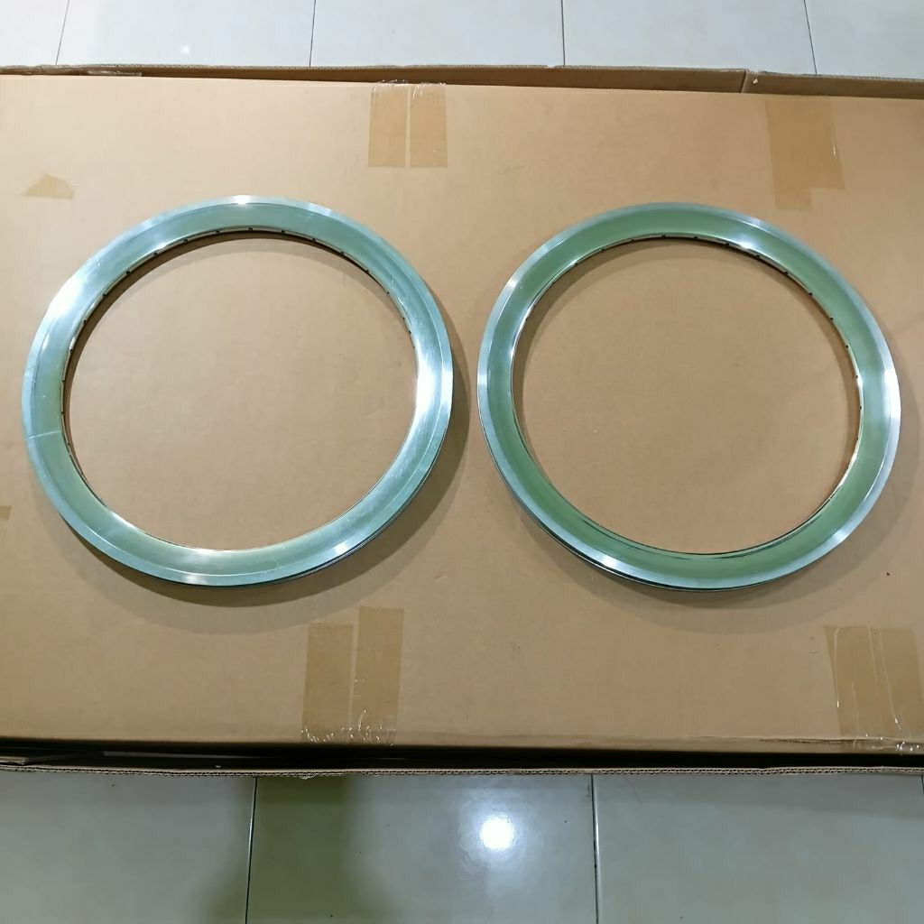 Sepeda Rims Velg GT Half5 451 20 x 1 3/8 32H Silver Polished FV 40mm rim gt half 5