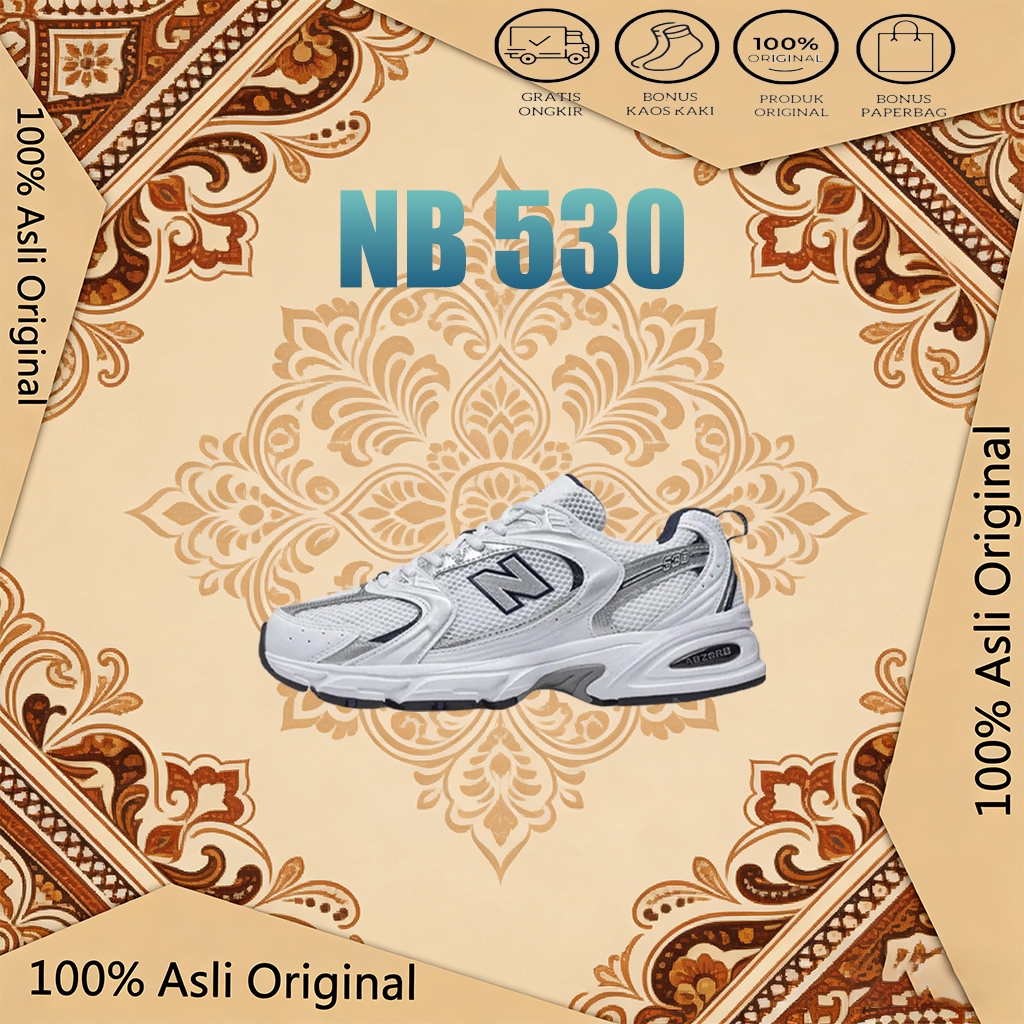 COD Sepatu Lari BaIance 530 Sepatu ayah [NB] 530 pria dan wanita Retro sepatu lari pasangan serbagun