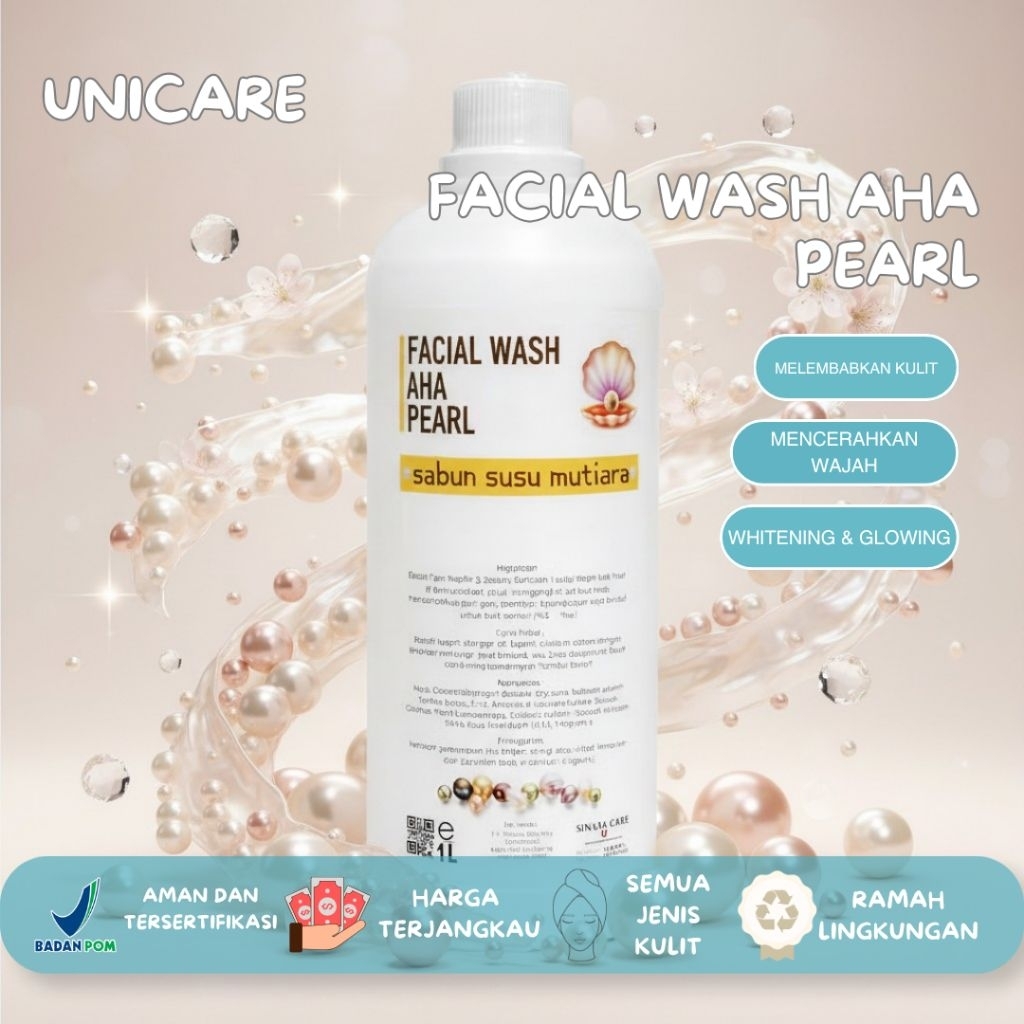 SABUN SUSU MUTIARA FACIAL WASH AHA PEARL 1 LITER
