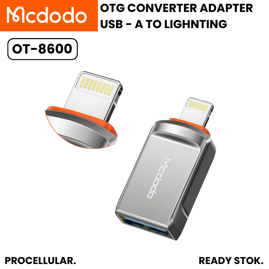 Mcdodo OTG iPhone X 11 12 13 14 USB Converter Adapter Pindah Data Flashdisk