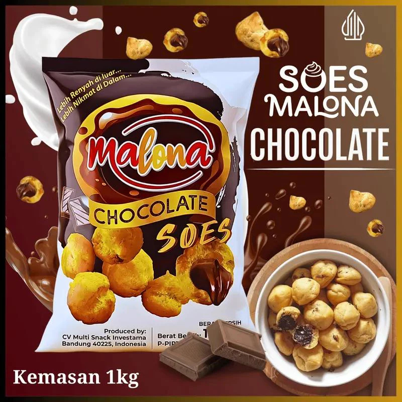 COD SNACK Soes Starwberry/Coklat 500g/1000g/mix rasa/halal kue sus kering isi soes coklat lumer