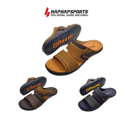 SANDAL KULIT SINTETIS FINOTTI BPZ-10 SANDAL PRIA CASUAL ORIGINAL