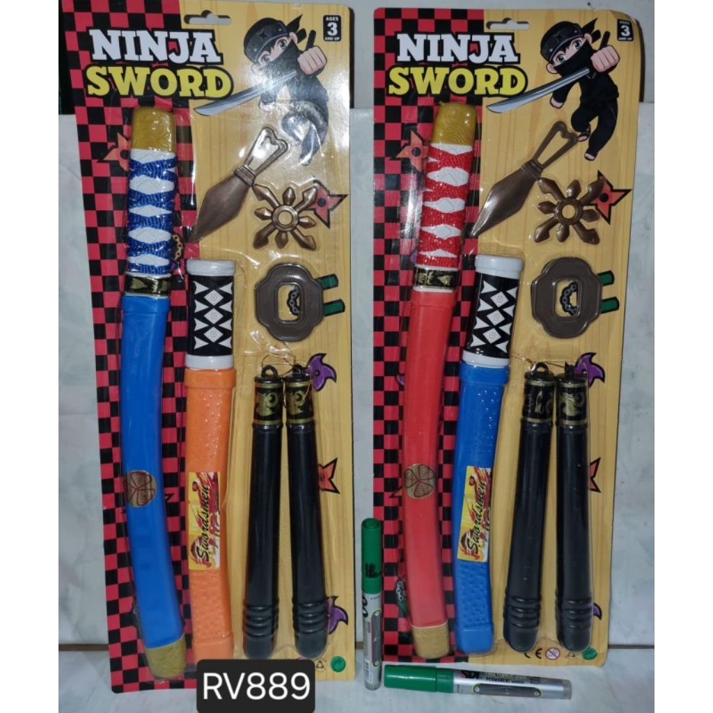 COD MAINAN PAPAN SET PEDANG NINJA//MAINAN PEDANG//NINJA