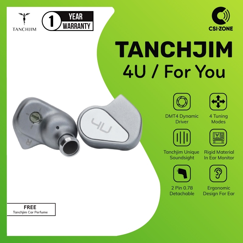 Tanchjim 4U / For U DMT4 Ultra Dynamic Driver In Ear Monitor Earphone