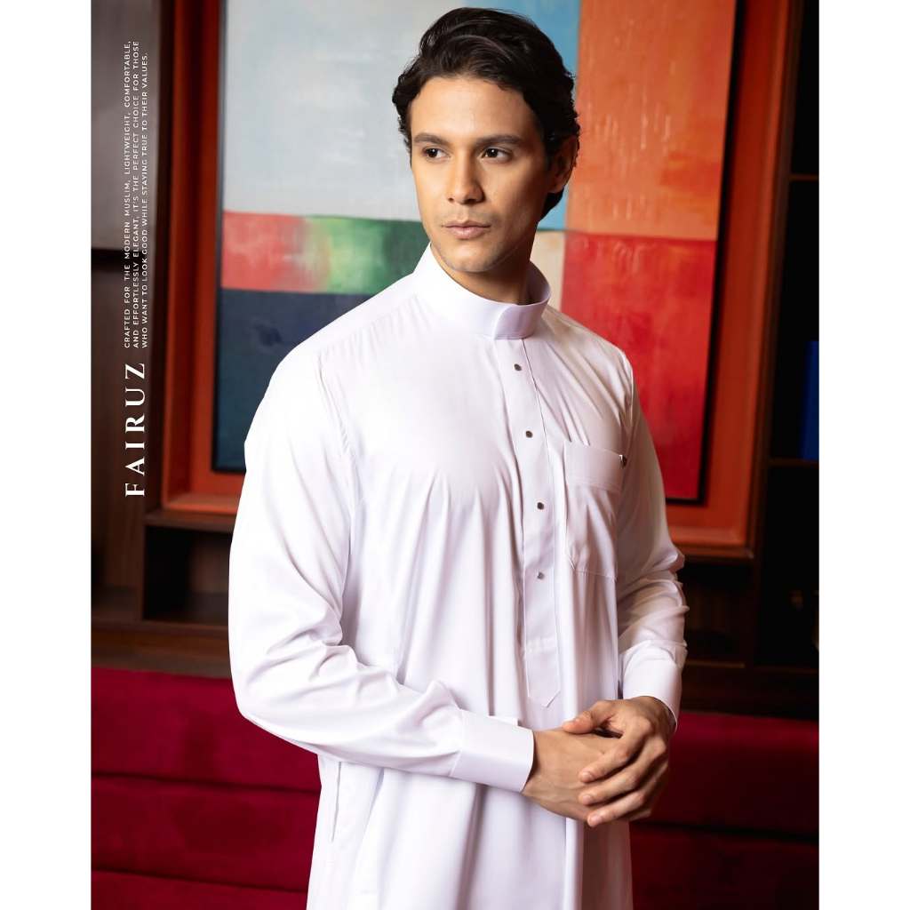 JUBAH AL HARAMAIN FAIRUZ PREMIUM SERIES POLYESTER PREMIUM - Gamis Pria Alharamain Haromain Alshiaka