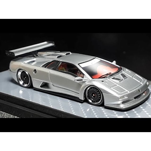 ERROR 404 LAMBORGHINI DIABLO SILVER LIMITED EDITION DIECAST RESIN ERROR 404 LAMBORGHINI DIABLO SILVE