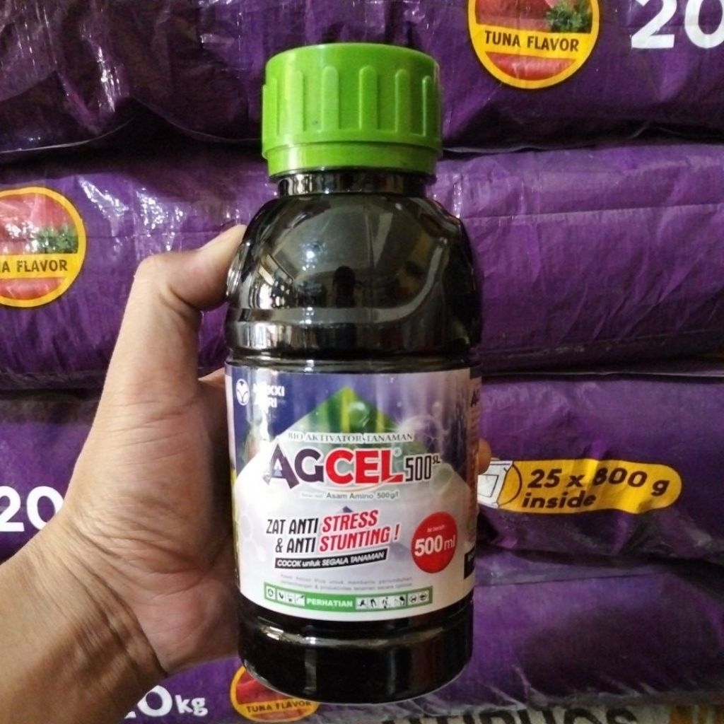 AGCEL 500 SL Asam Amino Perangsang Tunas Baru 500 ml Kemasan Bening
