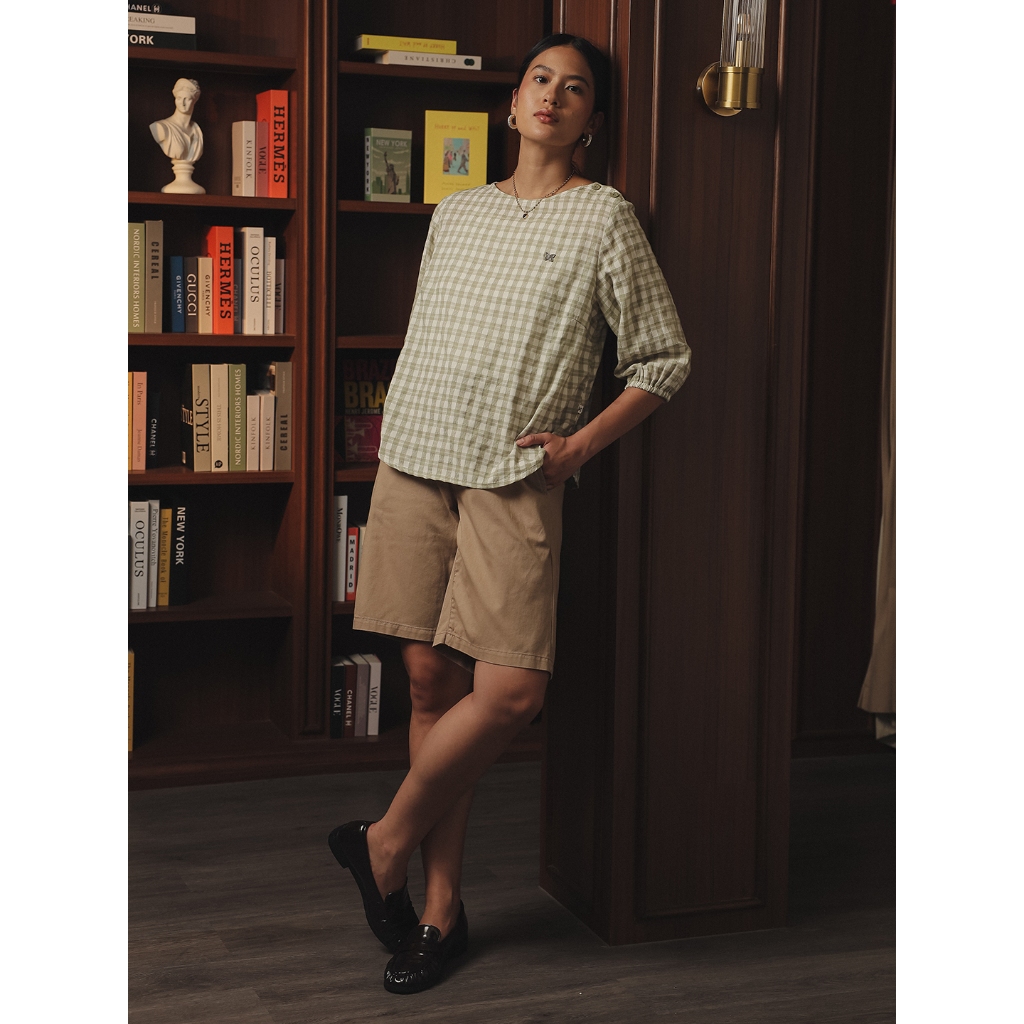 EXPAND Mona Blouse | Kemeja Wanita - Atasan Lengan Pendek