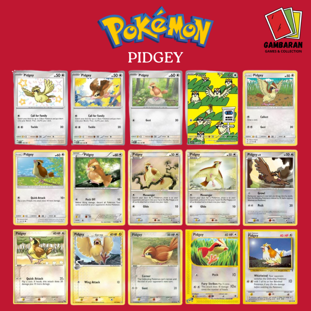 Pidgey MEW Kartu Pokemon English TCG
