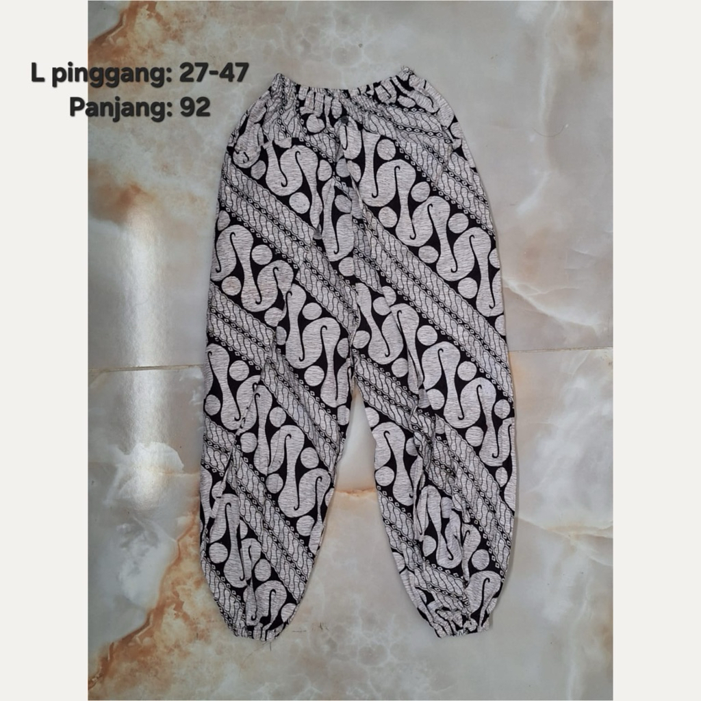 Celana joger batik